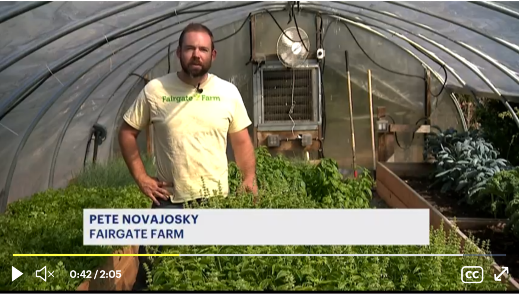 News 12 - Fairgate Farm Local Produce Featured in Restaurant Weeks